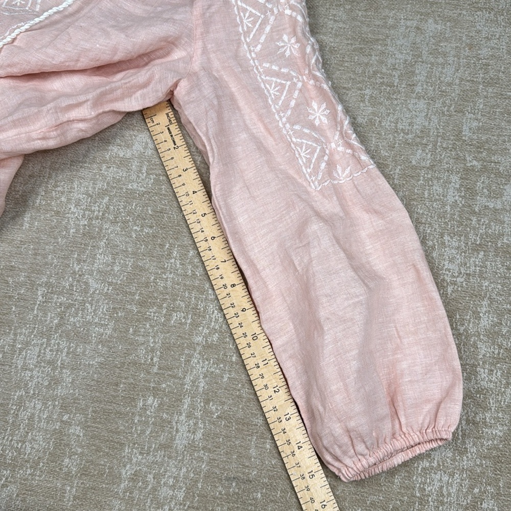 Joie Pink Blush Embroidered Popover Tunic Top - Picture 6 of 8